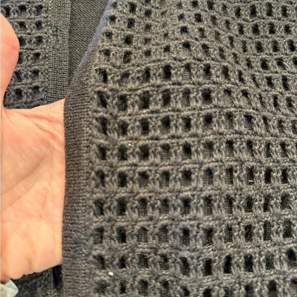 Hampshire Studio SeaLife Colorful Embroidered Black OpenFront Cardigan Womens XL - Picture 11 of 12